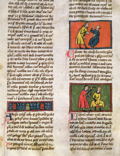 M 89 H医師と患者、Rogier de Salerne著 『Book of Surgery』から 作： French School