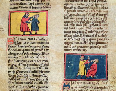Ms H 89医師と患者、Rogier de Salerne著 『Book of Surgery』から 作： French School