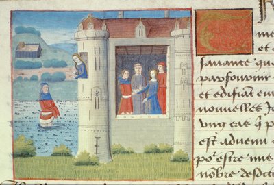 Ms Hunter 252 f.127v結婚、Les Cent Nouvelles Nouvelles、1462 作： French School