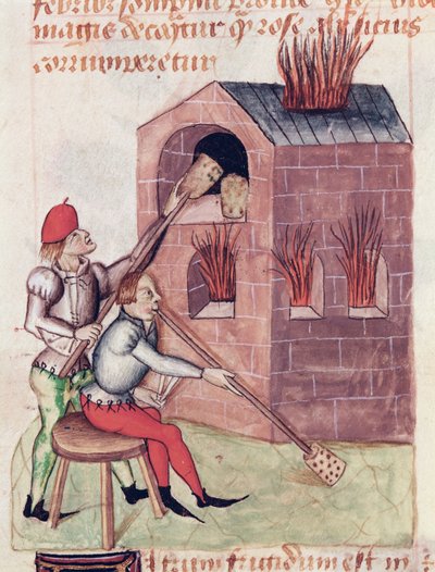 MS 993 L.9.28 f.138rガラス送風機、Dioscorideによるハーブ条約から 作： French School