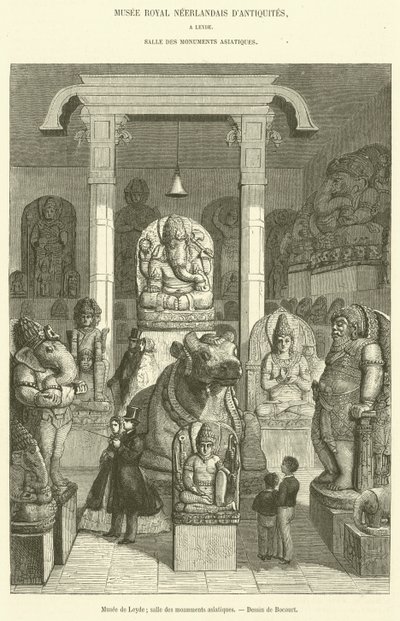ライデン美術館、アジアンモニュメント室（彫刻 作： French School