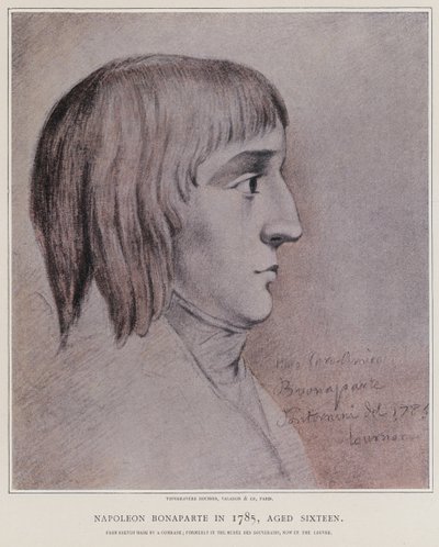 1785年のナポレオンボナパルト 作： French School
