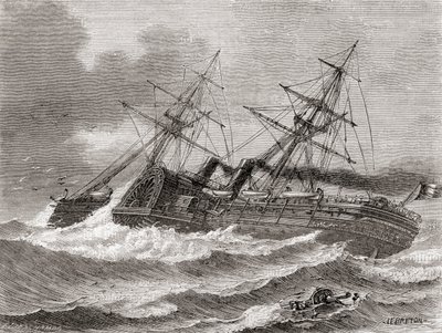 ナポレオン3世、1870年に出版された「Les Merveilles de la Science」より。 作： French School