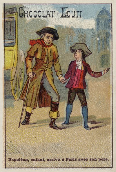 ナポレオンは父親と一緒に子供としてパリに到着 作： French School