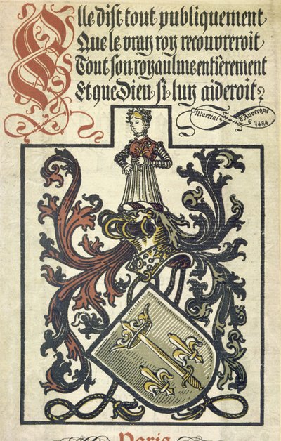 ジャンヌダルクの国立暦、1891年 作： French School