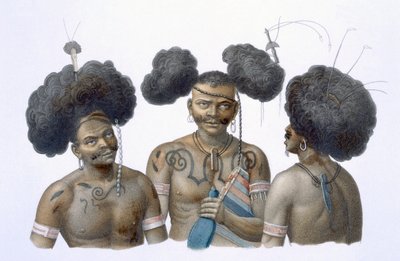 ニューギニア原住民、1826年 作： French School