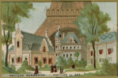 パリワールドフェアでのノルウェーとガスのパビリオン 作： French School