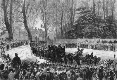 1873年にChislehurstで行われたナポレオン3世のオブジェクト。 作： French School