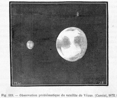 金星の衛星の問題ある観測（カッシーニ 作： French School