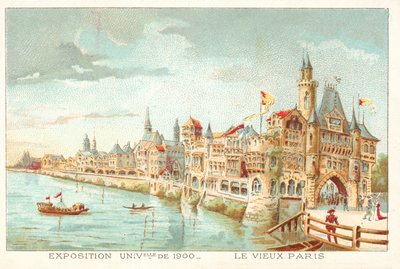 旧パリ、1900年の万国博覧会、パリ（クロモリト 作： French School