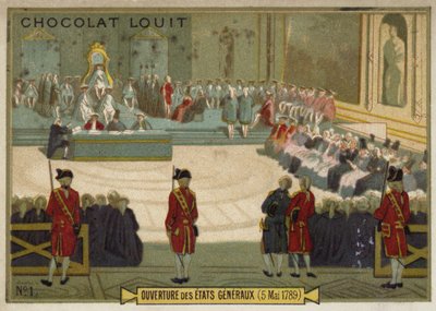 1789年5月5日ベルサイユエステートジェネラルの開店 作： French School