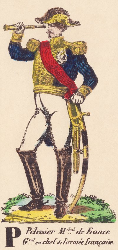 ; P：ペリシエ（エイマブル）フランス元帥（1855年）、フランス陸軍大将（1794-1864） 作： French School