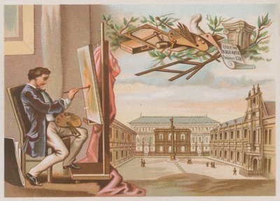 画家とエコールデボザール、パリ 作： French School
