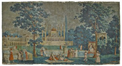 レリブデュボスフォアのパネル、1828年（紙） 作： French School