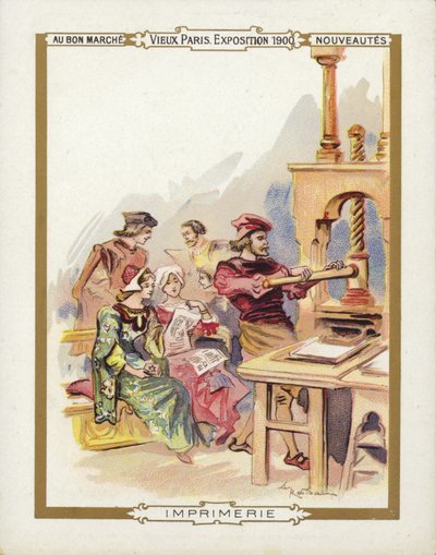 パリ万博1900、プリンター 作： French School