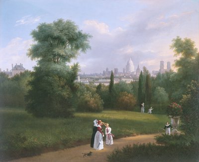 フォリー・ボージョンのパリ、1830年頃 作： French School