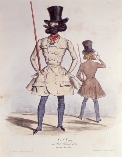 バルチカールでのパリジャンダンディ、1840年（カラーリソ） 作： French School