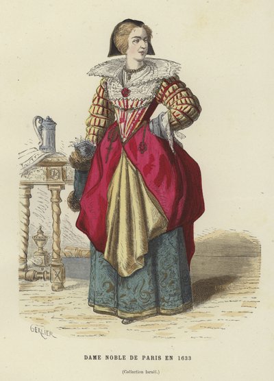 パリの貴婦人、1633 作： French School