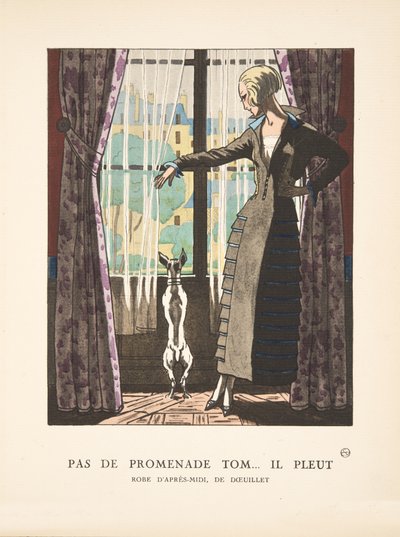 Pas de Promenade Tom il Pleut ファッションプレートコレクションより 作： French School