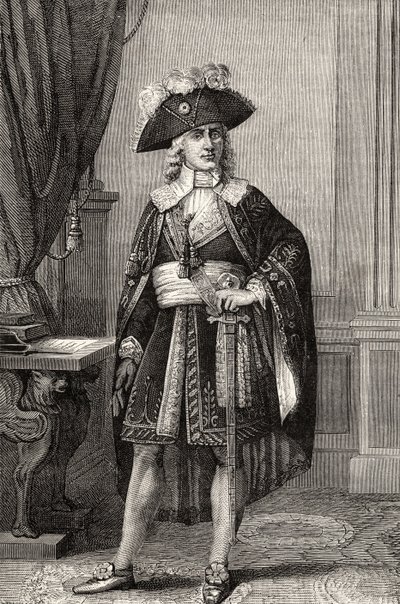 ポール・フランソワ・ジャン・ニコラ・コント・ド・バラス（1755-1829）、ルイ・ブランの「フランス革命史」より 作： French School