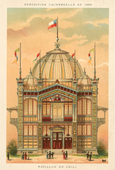 パビリオンチリ、万博1889、パリ 作： French School