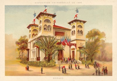モナコのパビリオン、パリ万博1889 作： French School