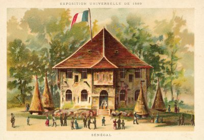 パビリオンセネガル、万博1889、パリ 作： French School