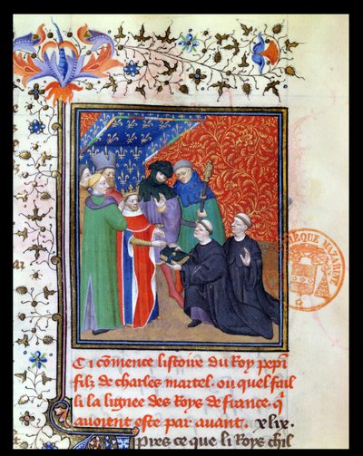 ペパン・ザ・ショート（c.715-68）フランク王 作： French School