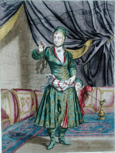 ジェラール・ジャン・バプティスト・スコタン（1671-1716）が彫った「レヴァントの衣装に関するエスタンプ集」より「ペルシャの女 作： French School