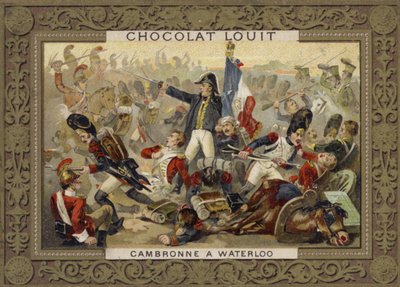 1815年のウォータールーの戦いでのフランスの将軍、ピエールカンブロンヌ 作： French School