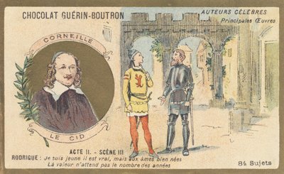 ピエール・コルネイユ（1606-1684）、フランスの劇作家兼詩人、「ル・シッド」の作者、演劇（1637） 作： French School