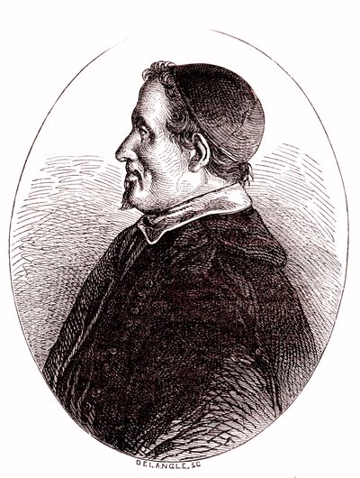 ピエール・ガサンディ、フランスの数学者、天文学者、哲学者、神学者。1865年（エングレーヴィング） 作： French School