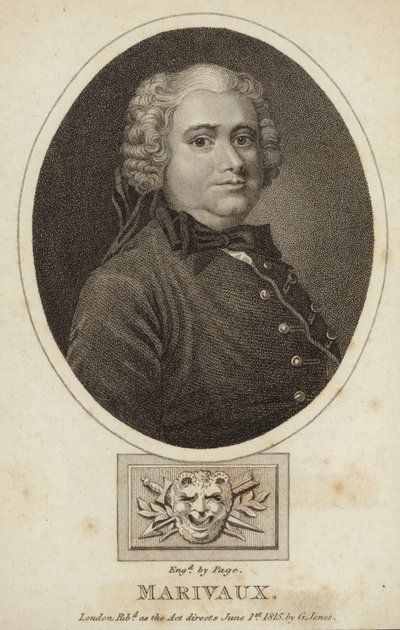 ピエール・ド・マリヴォー-フランスの小説家および劇作家（1688-1763） 作： French School