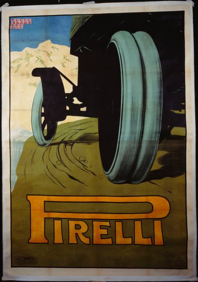 ピレリ、1920年頃（カラーリトグラフ） 作： French School