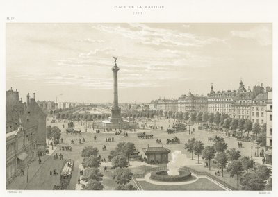 バスティーユ広場、1878年 作： French School