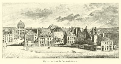 1850年にカルーセル広場 作： French School