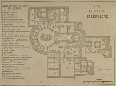 エルサレムの聖墳墓教会の計画 作： French School