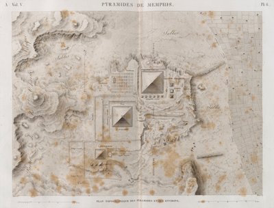 メンフィスのピラミッドとその周辺地域の計画 作： French School