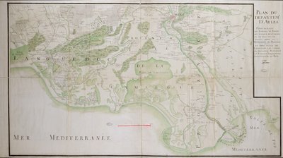 アルルの部門の計画、1789 作： French School