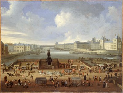 ポンヌフとルーブル美術館、1669年頃、油彩・カンヴァス 作： French School