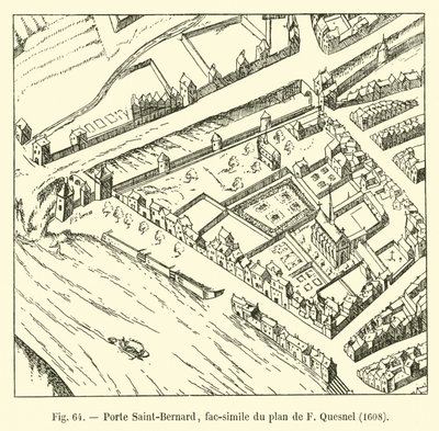 サンベルナール門、Fケスネルの計画の複製、1608 作： French School