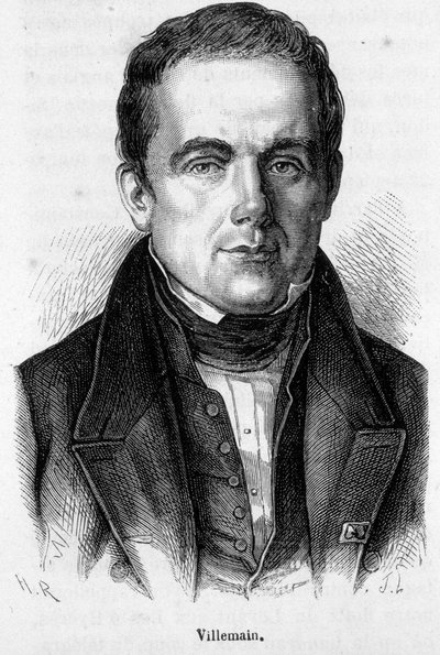 アベル・フランソワ・ヴィルマン（フランスの大学教授・政治家）の肖像（1790年～1867年 作： French School
