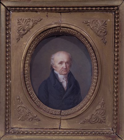 19世紀初頭のアブラハム・ルイ・ブレゲ（1747-1823）の肖像（パネル） 作： French School
