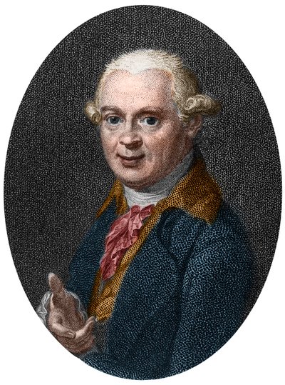 ドイツの地質学者、アブラハム・ゴットロブ・ヴェルナー（1750-1817）の肖像 作： French School