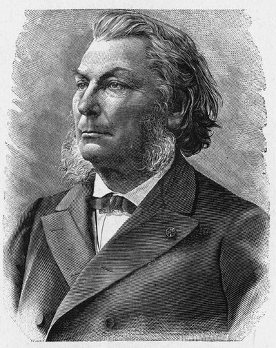 Admiral Mouchez (1821 - 1892)の肖像 - "Album of Science; illustrious scholars; Great discoveries" 1896年に掲載。 作： French School