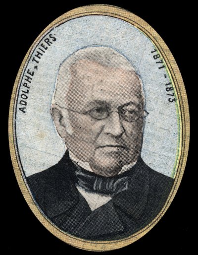 フランス共和国大統領、アドルフ・ティエール（1797-1877）の肖像。 作： French School