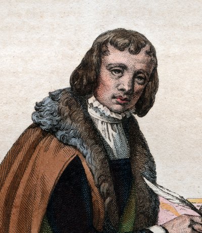 フランスの詩人であり政治家であるアランシャルティエ（1385-1430）の肖像。 作： French School