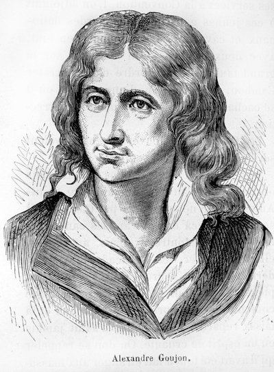 フランス革命の役者、アレクサンドル・グジョン（1766-1795）の肖像-アンリ・マルタンの「L