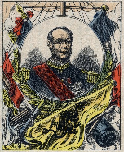 アメデ・アナトール・クールベの肖像。フランスの提督（1827 -1885）。 作： French School