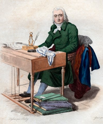 Andre Ernest Modeste Gretry（1741-1813）、フランスの作曲家の肖像。 作： French School